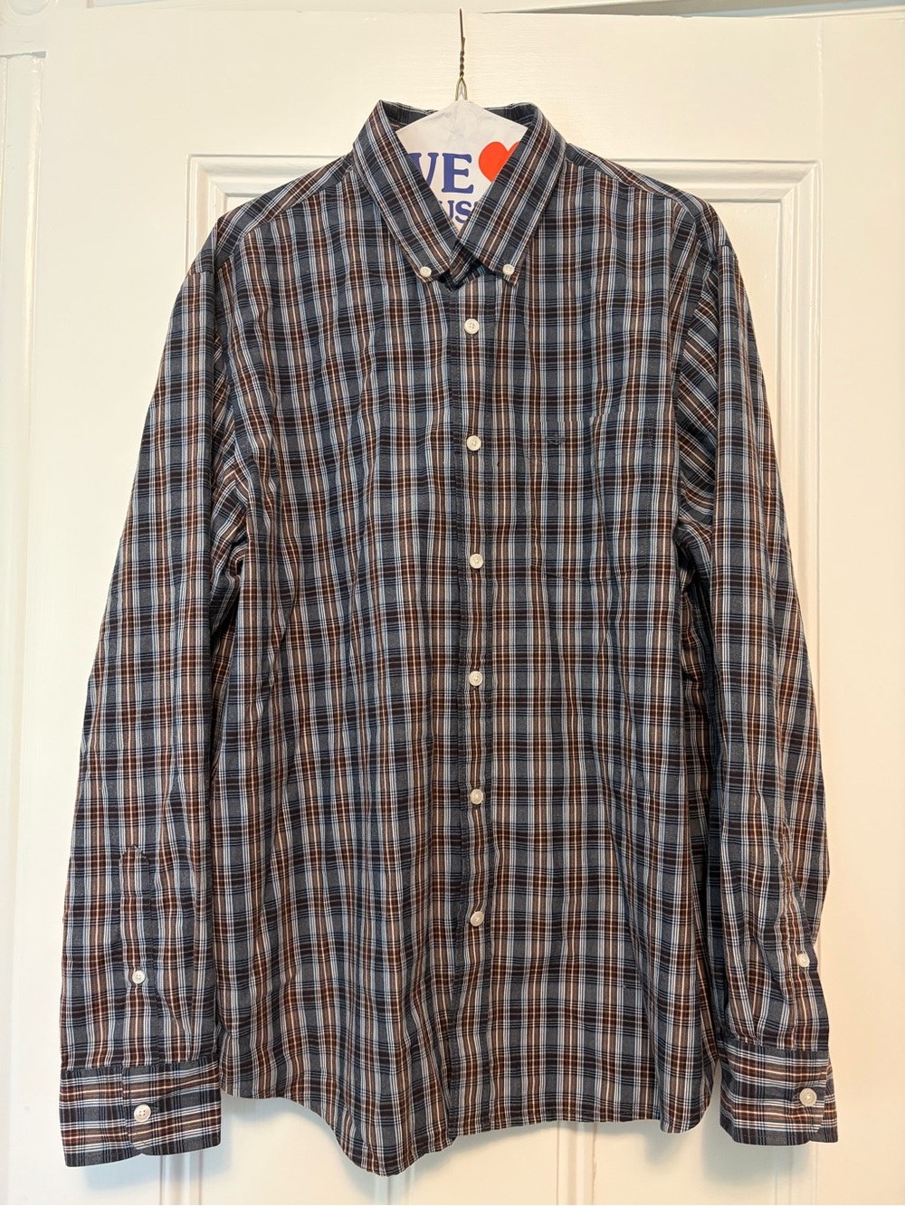 Dockers Men’s Long Sleeve Buttondown Plaid Shirt size L